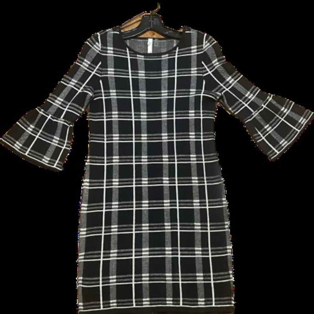XSP Black and White Sweater Dress